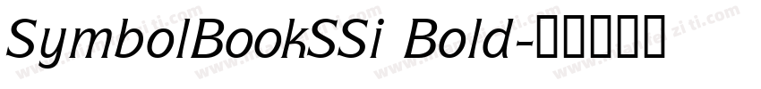 SymbolBookSSi Bold字体转换